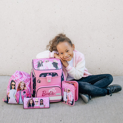 Scooli EasyFit Schulranzen Set Barbie 5-teilig 18 Liter