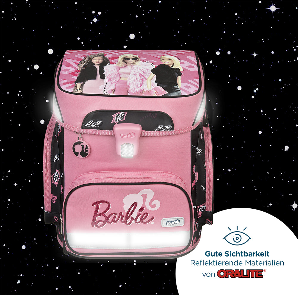 Scooli EasyFit Schulranzen Set Barbie 5-teilig 18 Liter