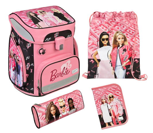 Scooli EasyFit Schulranzen Set Barbie 5-teilig 18 Liter