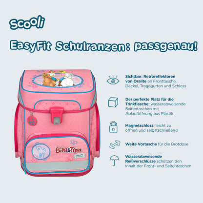 Scooli EasyFit Schulranzen Set Bibi & Tina 5-teilig 18 Liter