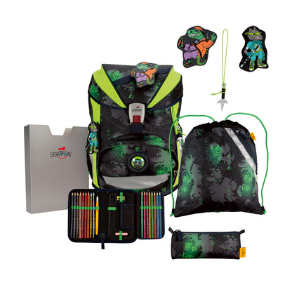 DerDieDas ErgoFlex Superlight Schulrucksack-Set Funny Fighter