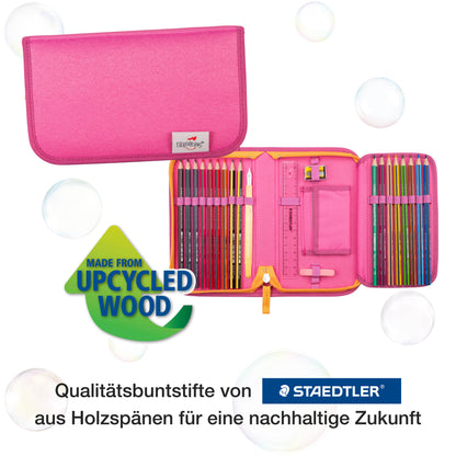 DerDieDas ErgoFlex Exclusiv ECO Schulrucksack-Set Pink Planet