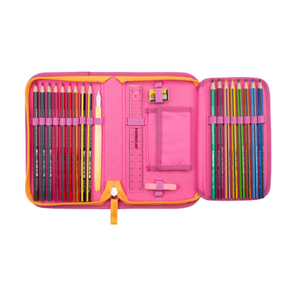 DerDieDas ErgoFlex Exclusiv ECO Schulrucksack-Set Pink Planet