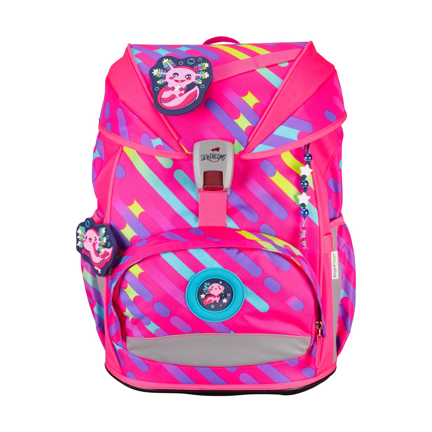 DerDieDas ErgoFlex Exklusiv Schulrucksack-Set Neon Punkie