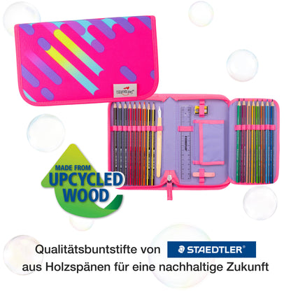 DerDieDas ErgoFlex Exklusiv Schulrucksack-Set Neon Punkie