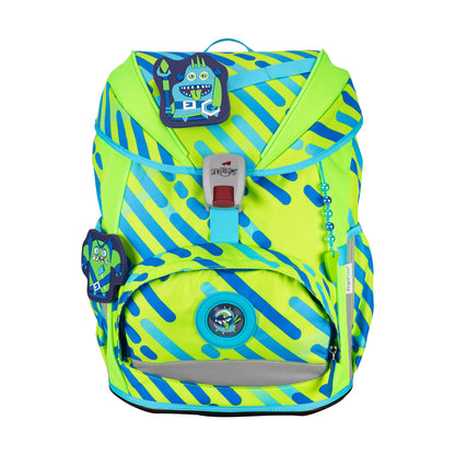 DerDieDas ErgoFlex Exklusiv Schulrucksack-Set Neon Monster