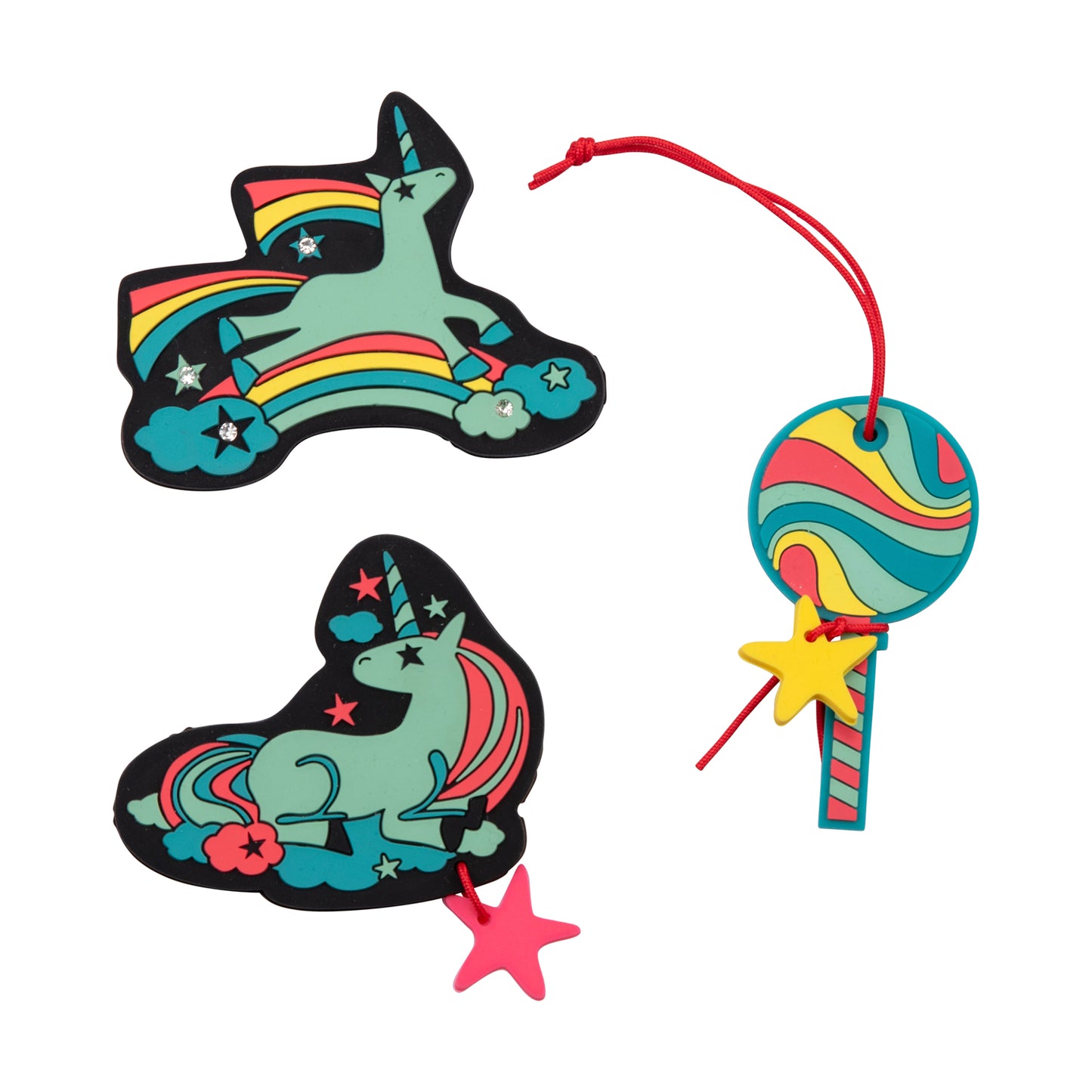 DerDieDas ErgoFlex Easy Exklusiv LED Schulrucksack-Set Rainbow Star