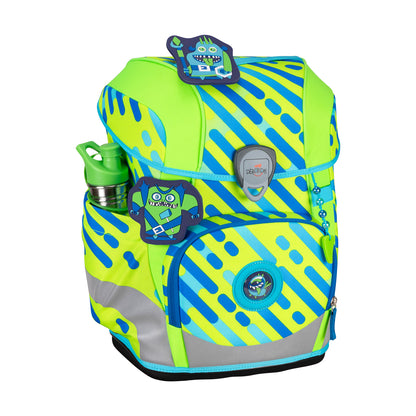 DerDieDas ErgoFlex Tiny Exklusiv Schulrucksack-Set Neon Monster