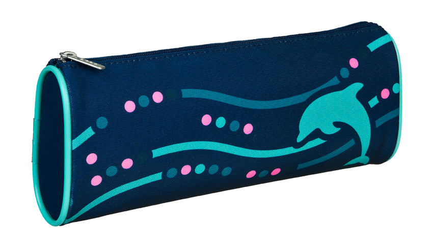 Scooli EasyFit Schulranzen Set Dotty Dolphin 5-teilig 18 Liter Glow-Edition