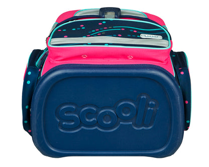 Scooli EasyFit Schulranzen Set Dotty Dolphin 5-teilig 18 Liter Glow-Edition