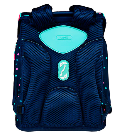 Scooli EasyFit Schulranzen Set Dotty Dolphin 5-teilig 18 Liter Glow-Edition