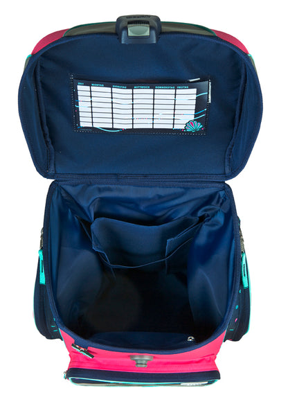 Scooli EasyFit Schulranzen Set Dotty Dolphin 5-teilig 18 Liter Glow-Edition
