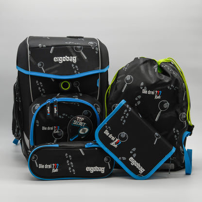 ergobag cubo Set Schulranzen-Set Bärdektiv Sonderedition 3 Fragezeichen Kids