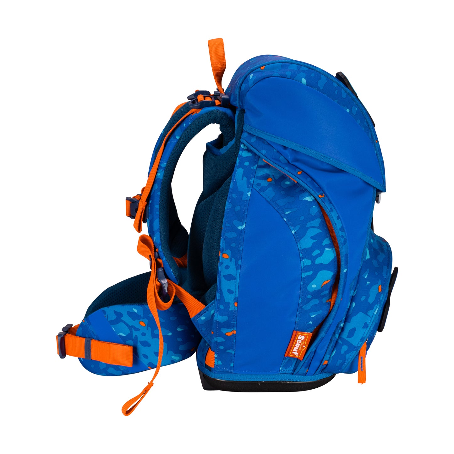 Scout Alpha Exklusiv Superflash Schulrucksack-Set Blue Dino