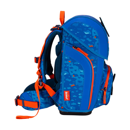 Scout Genius Exklusiv Superflash Schulranzen-Set Blue Dino