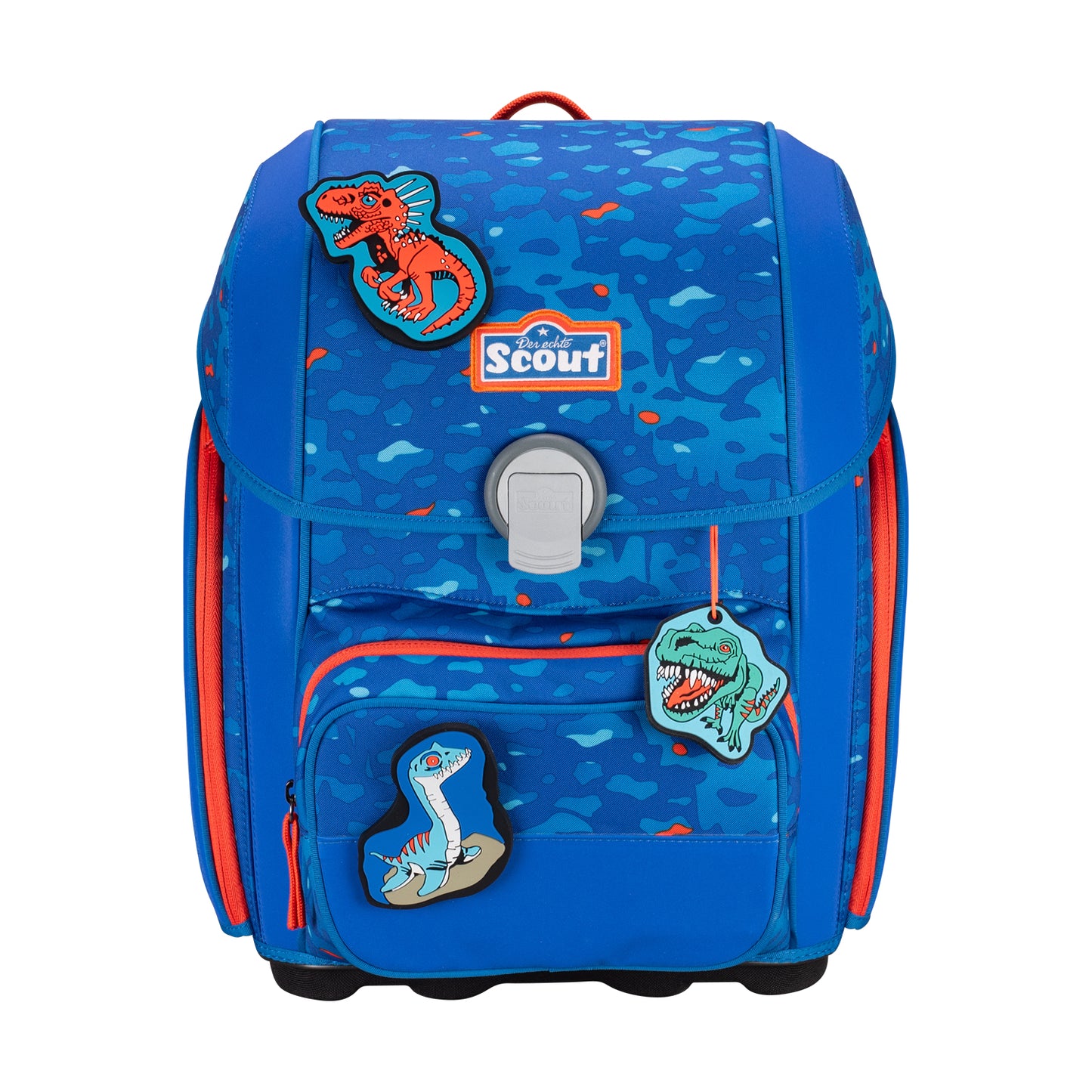 Scout Genius Exklusiv Superflash Schulranzen-Set Blue Dino