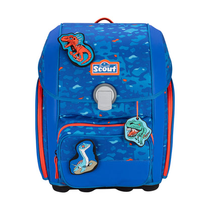 Scout Genius Exklusiv Superflash Schulranzen-Set Blue Dino