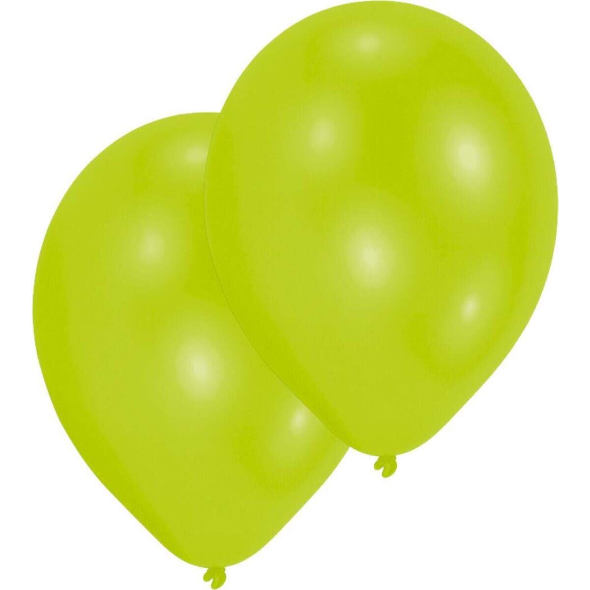 amscan 10 Latexballons Limette