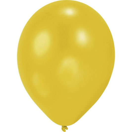 amscan Latexballons gelb, 10 Stück