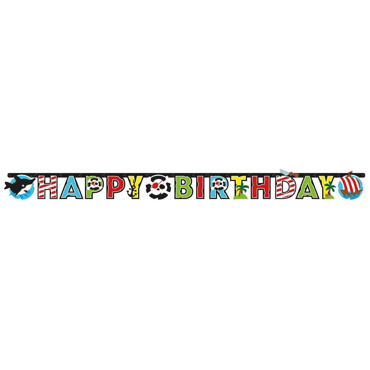 amscan Partykette Geburtstag Pirat 180 x 15 cm