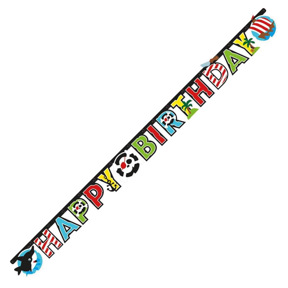 amscan Partykette Geburtstag Pirat 180 x 15 cm