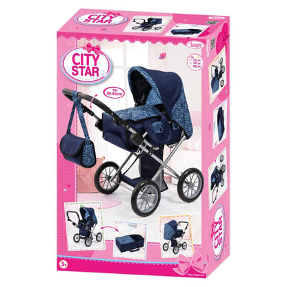 Bayer Design Puppenwagen City Star blau