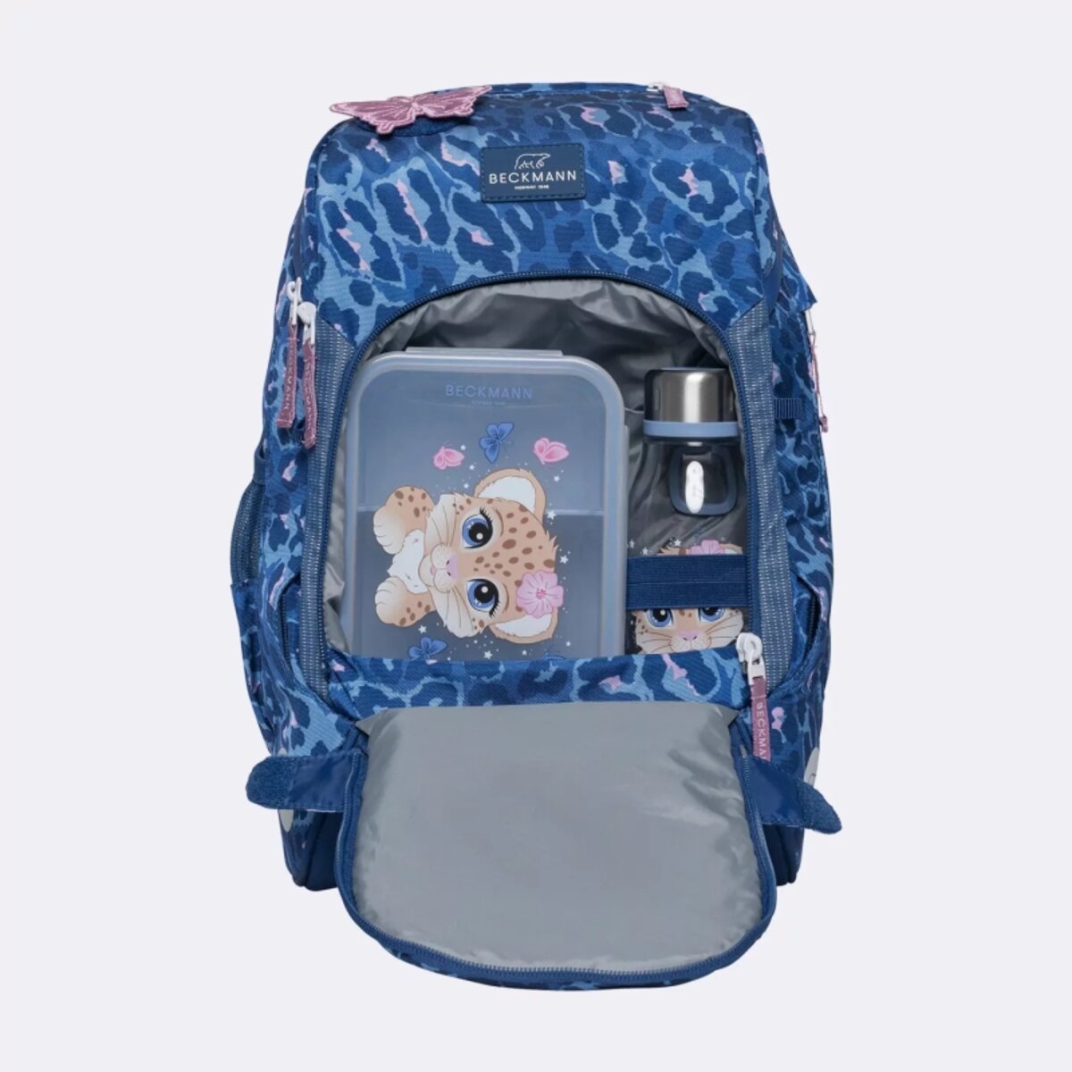 Beckmann Active Air FLX Set, Cheeta 6-teilig blau 20 bis 25 Liter