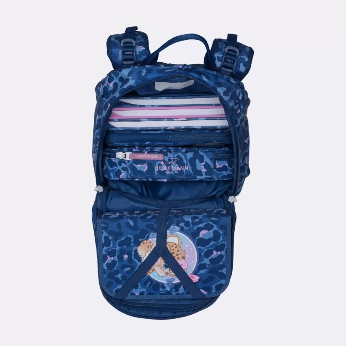 Beckmann Active Air FLX Set, Cheeta 6-teilig blau 20 bis 25 Liter