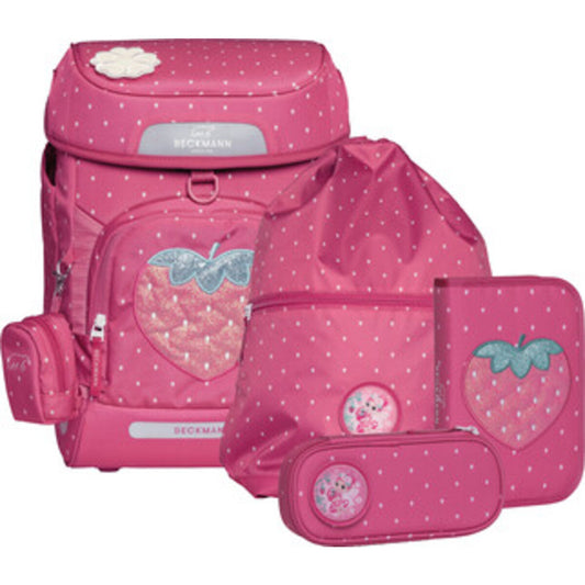 Beckmann Rucksack-Set Plus Air 6-teiliges Set - Strawberry