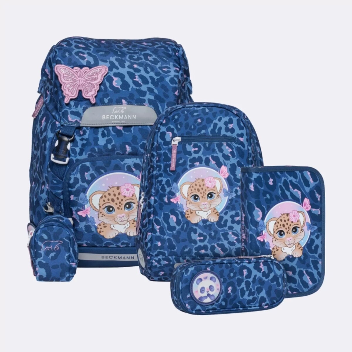 Beckmann Schulranzen Classic 6tlg. Set Cheetah