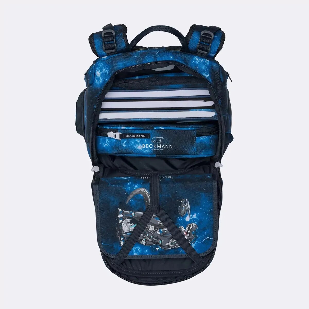 Beckmann Schulrucksack Active Air FLX Tech Rex Schulrucksack 6tlg.