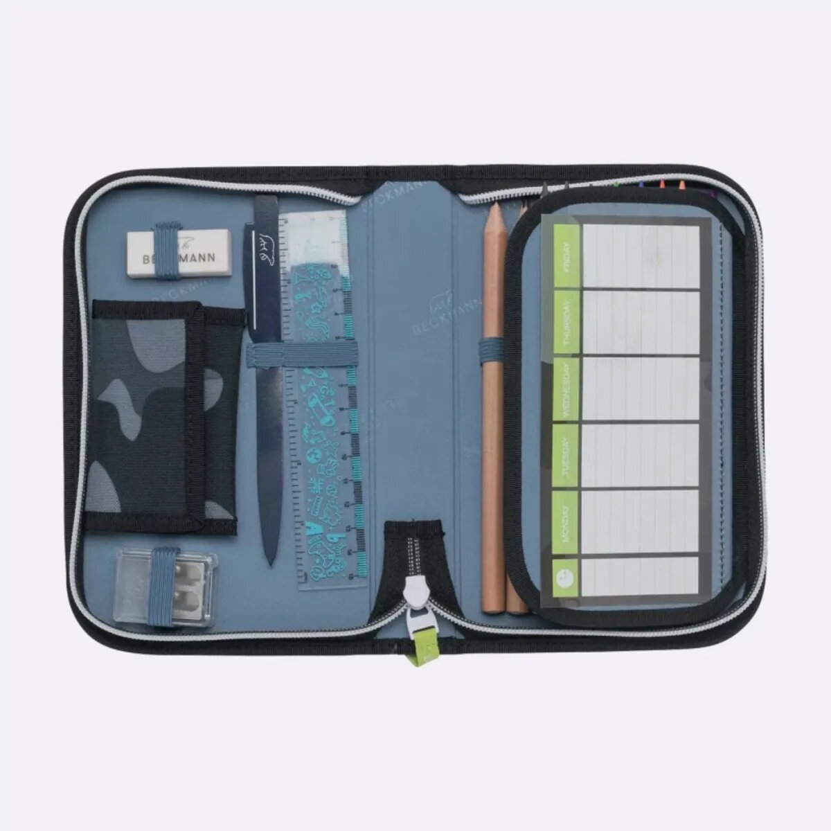 Beckmann Schulrucksackset Classic 22 Camo Rex, 6-teilig