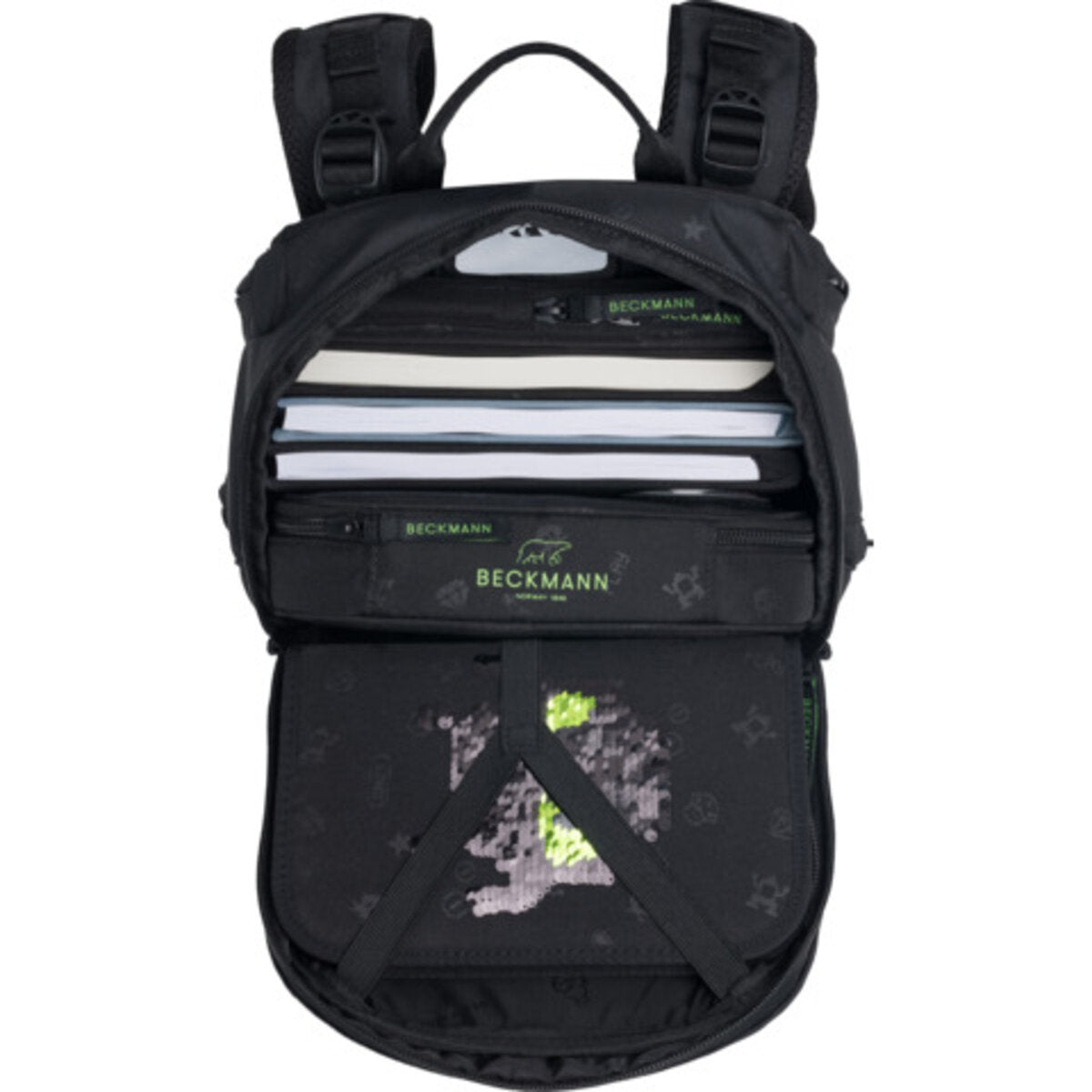 Beckmann Schultaschenset Active Air FLX Pixel, 6-teilig