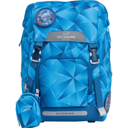 Beckmann Schultaschenset Classic Blue Lightning, 6-teilig