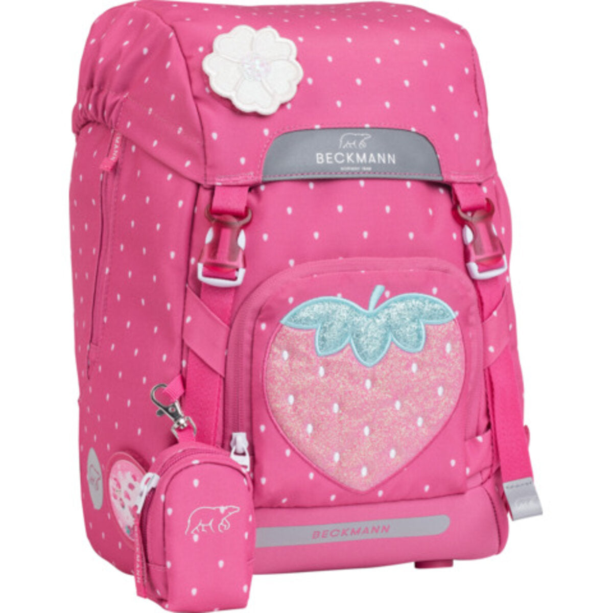 Beckmann Schultaschenset Classic Strawberry, 6-teilig