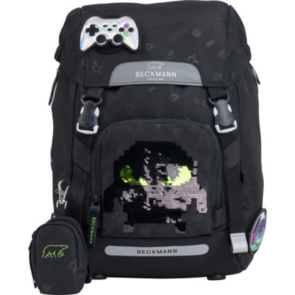 Beckmann Schultaschenset Classic Pixel, 6-teilig