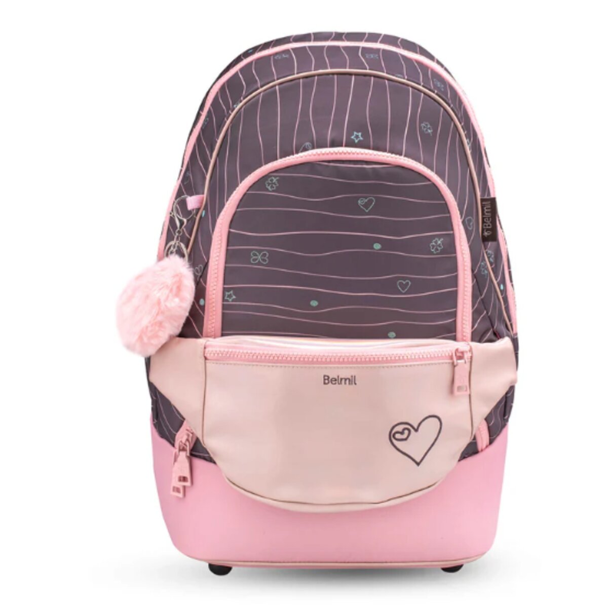 Belmil 2-IN-1 Schultasche & Gürteltasche 2-teilig "Mint"