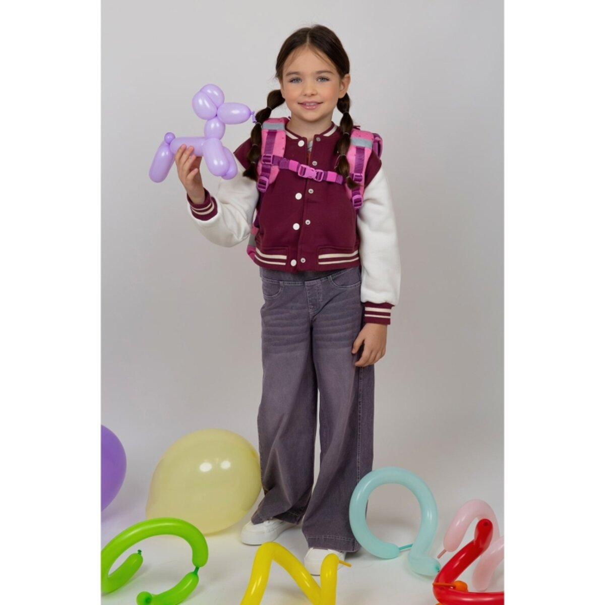 Belmil Classy Plus Schulranzen-Set 5-teilig "Rosie Hearts" mit Brustgurt