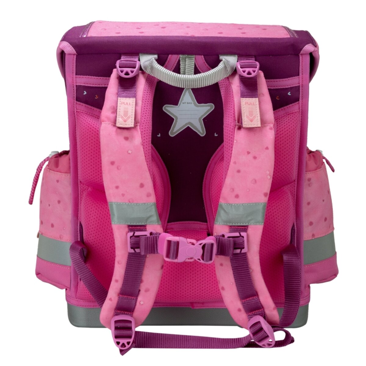 Belmil Classy Plus Schulranzen-Set 5-teilig "Rosie Hearts" mit Brustgurt