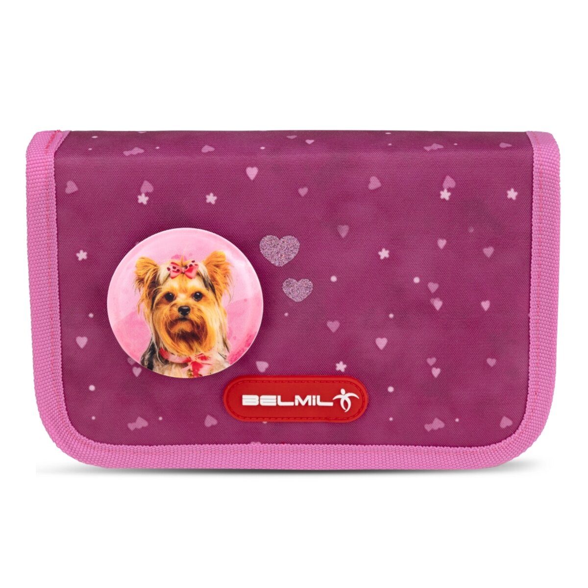 Belmil Classy Plus Schulranzen-Set 5-teilig "Rosie Hearts" mit Brustgurt