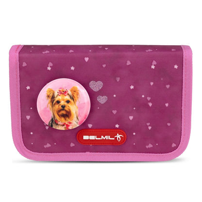 Belmil Classy Plus Schulranzen-Set 5-teilig "Rosie Hearts" mit Brustgurt