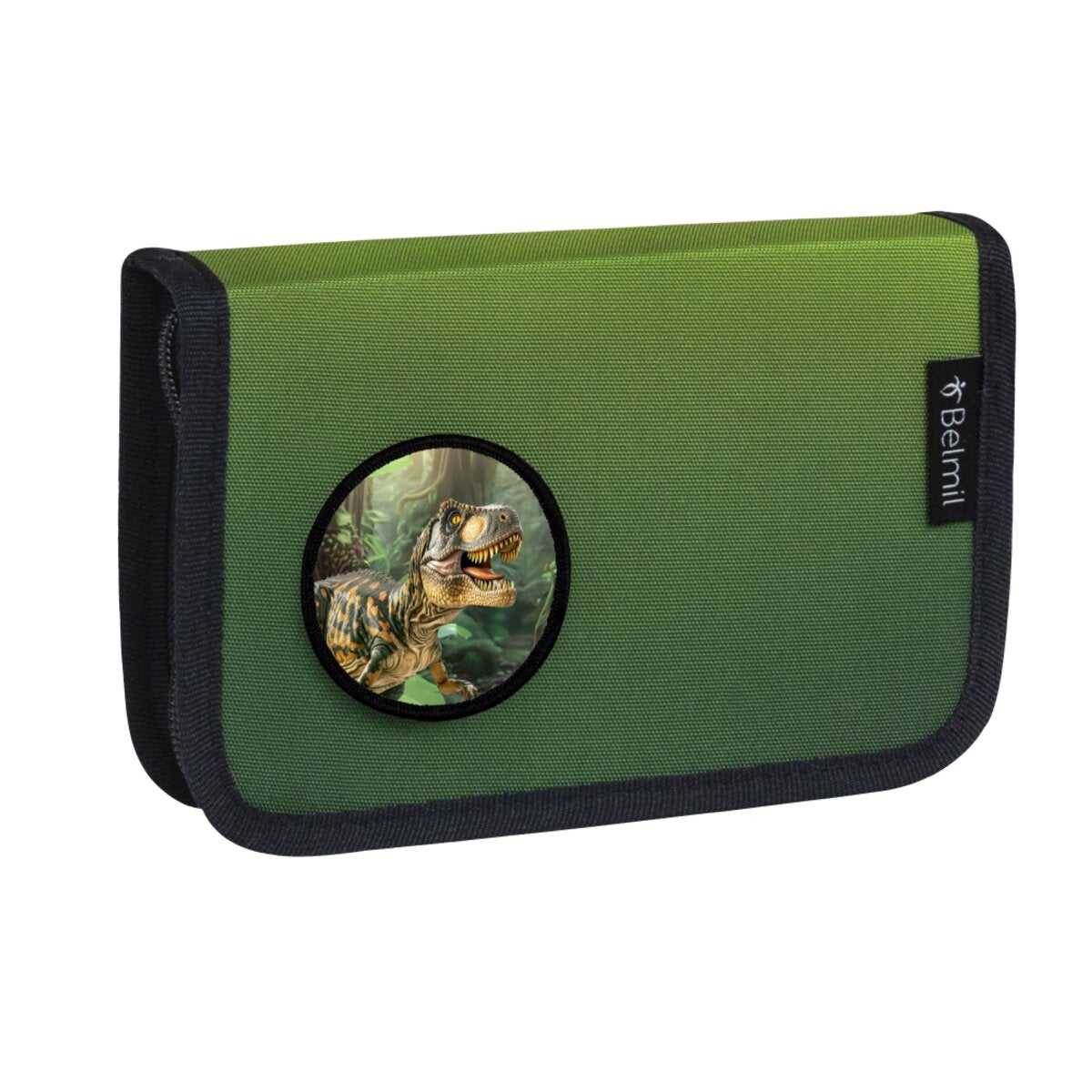 Belmil Compact Plus Premium Schulranzen Set 5-teilig "Black Green" 19 Liter