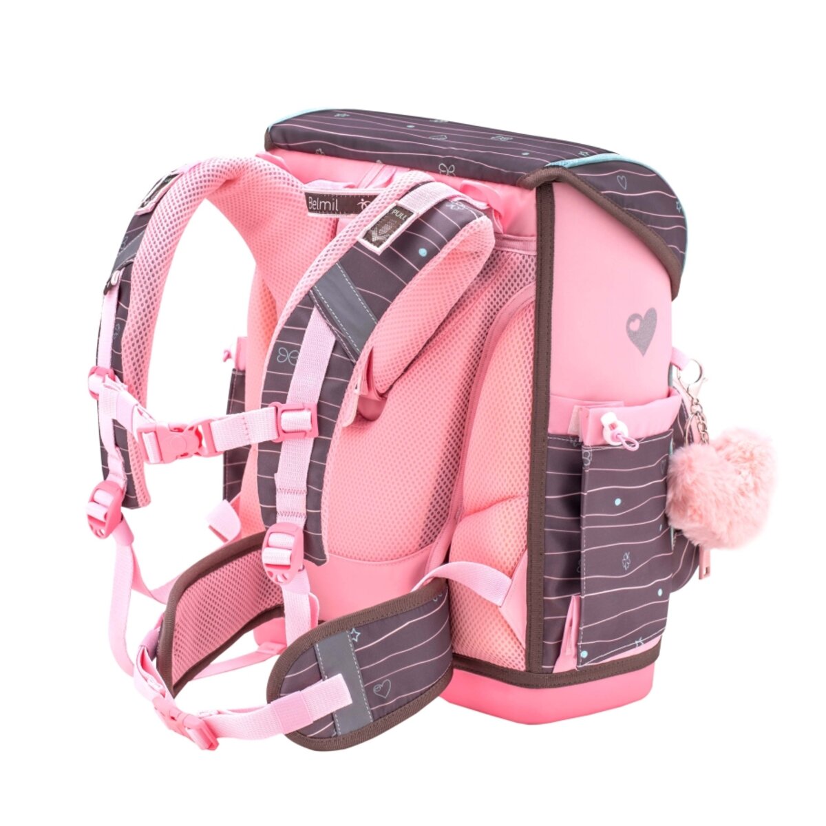 Belmil Compact Plus Premium Schulranzen Set 5-teilig "Mint" 19 Liter