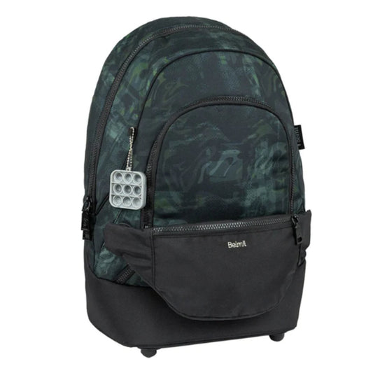 Belmil 2-IN-1 Schultasche & Gürteltasche 2-teilig Grey Stone