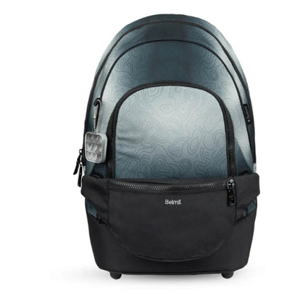 Belmil 2-IN-1 Schultasche & Gürteltasche 2-teilig Black Grey