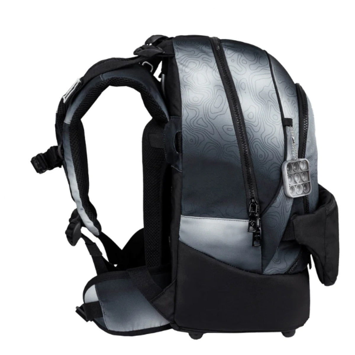 Belmil 2-IN-1 Schultasche & Gürteltasche 2-teilig Black Grey