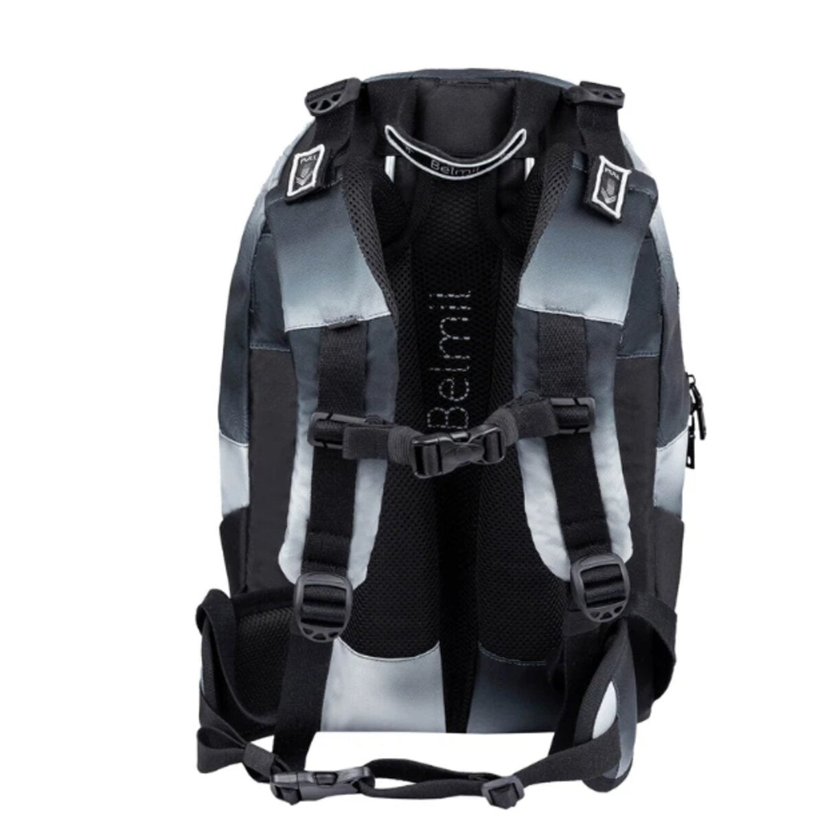 Belmil 2-IN-1 Schultasche & Gürteltasche 2-teilig Black Grey