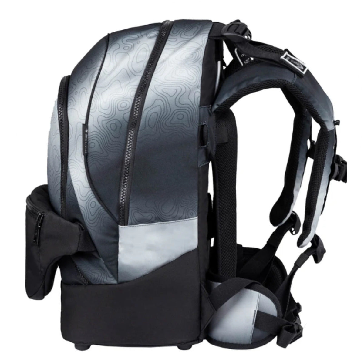 Belmil 2-IN-1 Schultasche & Gürteltasche 2-teilig Black Grey