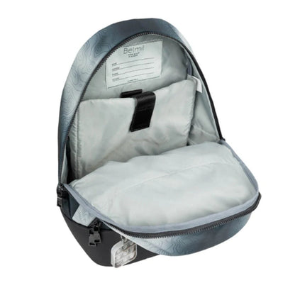 Belmil 2-IN-1 Schultasche & Gürteltasche 2-teilig Black Grey