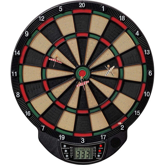 BEST Sporting Elektronische Dartscheibe mit 6 Dartpfeilen und 12 Ersatzspitzen